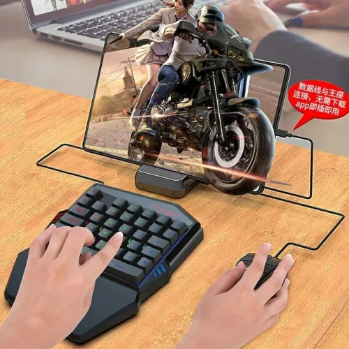 Mix Pro Clavier Souris 4en1 Pour smartphone Gaming PUBG-Fortnite-Call of duty-free fire