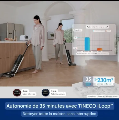 ASPIRATEUR LAVEUR TINECO FLOOR ONE S6 FRANCE