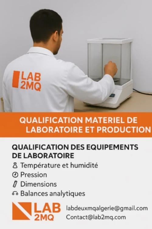 Étalonnage / Qualification des Matériels de Laboratoire et Équipements de Production Process