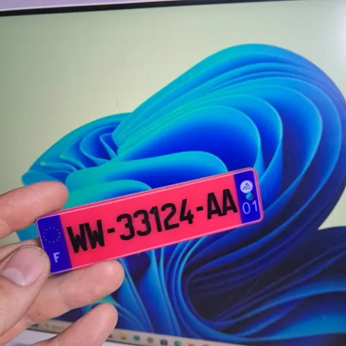 بورتكلي لوحة الترقيم السيارات Porte Cle Plaque Immatriculation