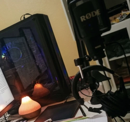 Microphone rode nt usb + casque audio technica M30x + stand metalique a table 360