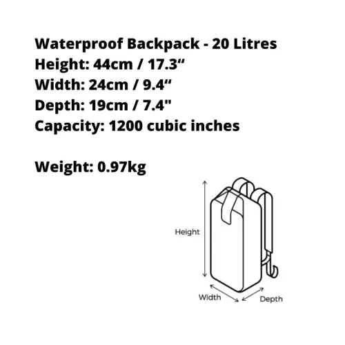 OVERBOARD SAC A DOS ETANCHE + Sac Organisateur Tidy 