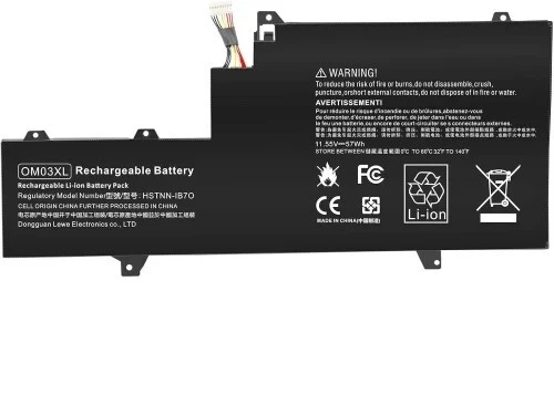 Batterie pour Ordinateur Portable HP EliteBook x360 1030 G2 Série OM03XL OMO3XL OM03057XL 863167-1B1 863167-171 863280-855 HSN-I04C HSTNN-IB70 HSTNN-IB7O 11.5V