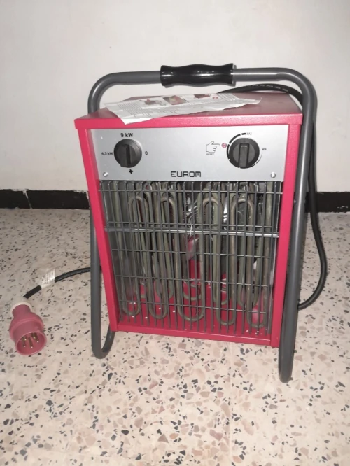  chauffage mobile électrique triphasé Eurom EK9002 de 9000W. 