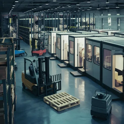 Rayonnage industriel.