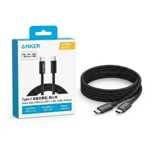 CABLE TYPE-C TO TYPE-C ANKER 240W 1.5METRES - A8060