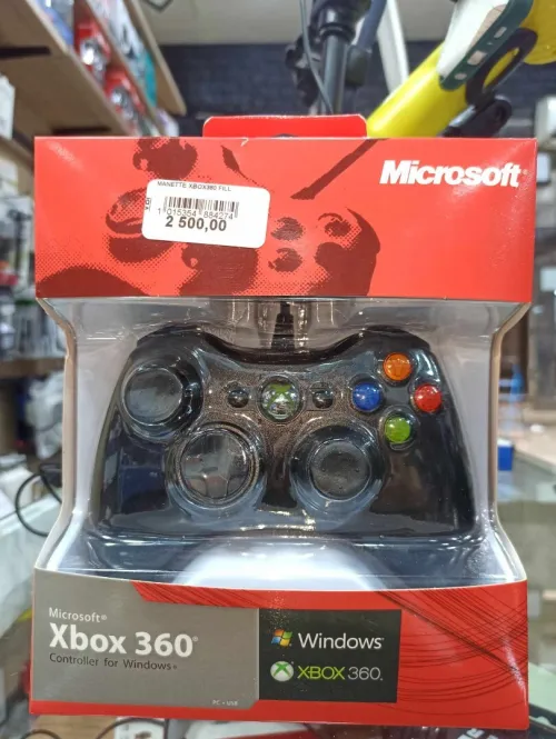 Manette XBOX 360 Avec Fil Noir