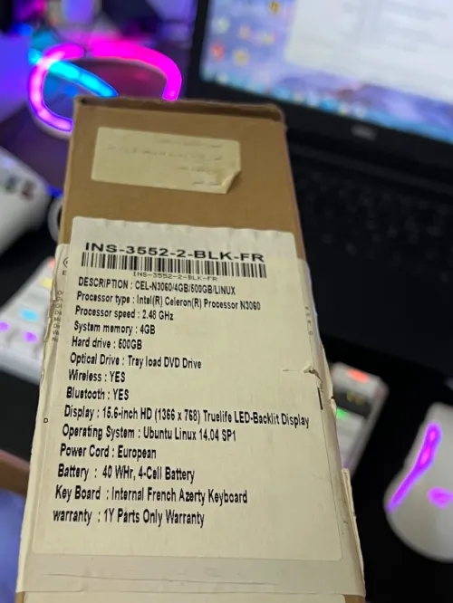 Dell Inspiron 15 (État Neuf 10/10) - Full Pack avec Boîte et son chargeur original
