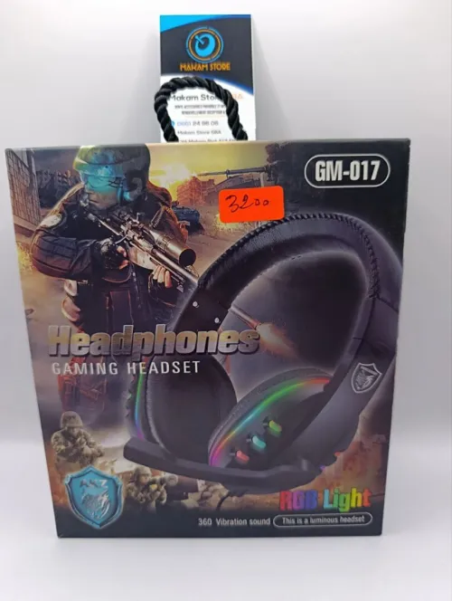 Casque Pour Gamer Super Bass GM-017 Avec Lumière LED et Micro