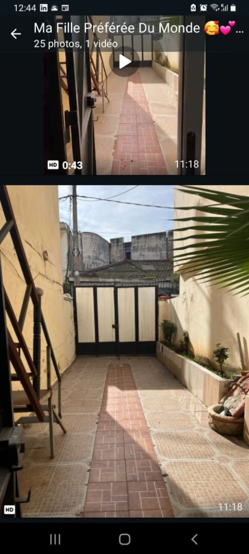 Location Appartement Niveau de villa F2 Alger Kouba