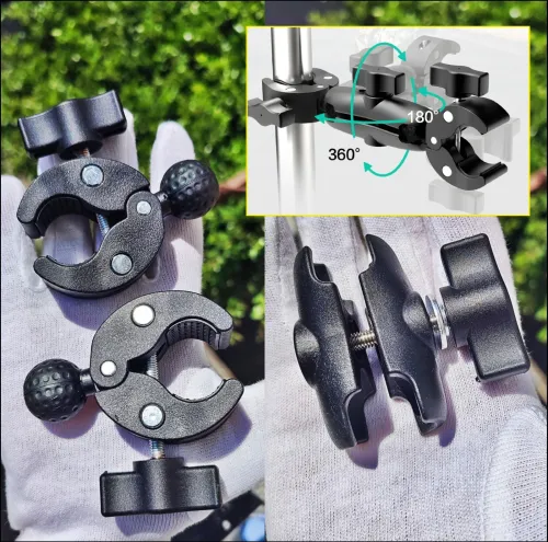 Fixation insta360 GoPro DJI pour MOTO 4*4 QUAD Bateau