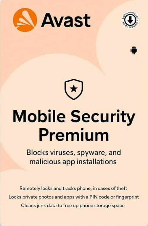 Avast Mobile Security PREMIUM (Email Delivery) (Global Code)