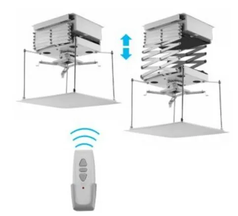 Support de Projecteur Plafond motorisé avec télécommande