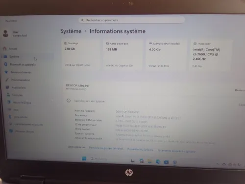 Pc portable Hp probook 650 g3