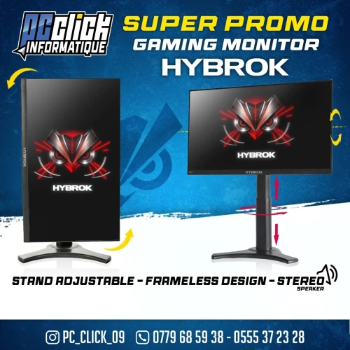 ECRAN HYBROK HG24IFL 24" IPS 180Hz FHD 1ms