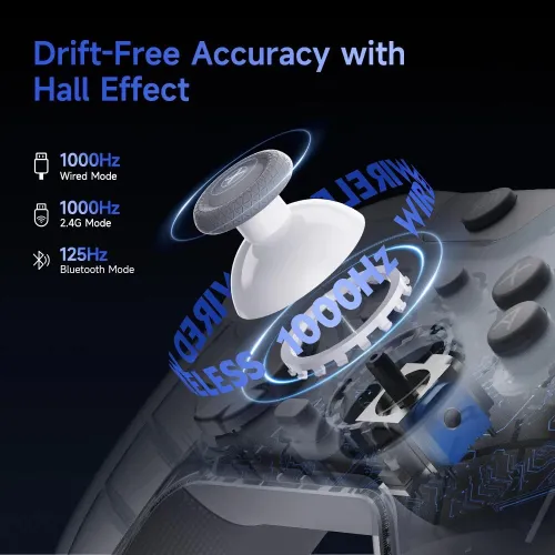 EasySMX  X05Pro Multiplatform Wireless Gaming Controller with Quiet Button