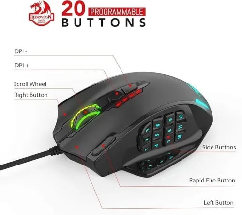 SOURIS GAMER REDRAGON M908 IMPACT