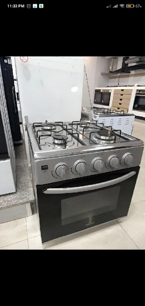 Mini Cuisinière Cristor(رمادي +أبيض) 