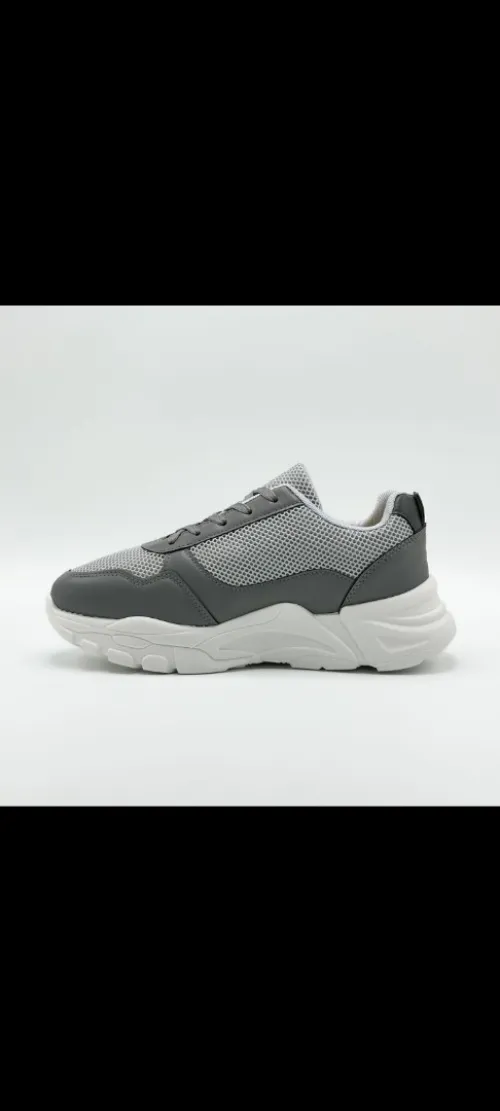 Chaussure streetwear casual confortable semelle absorbante au chocs - GRIS
