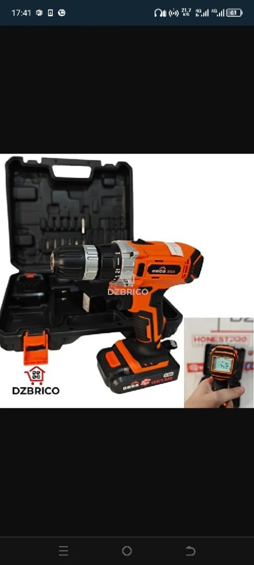 Visseuse Perceuse A batterie 18V 1.5Ah ORCA