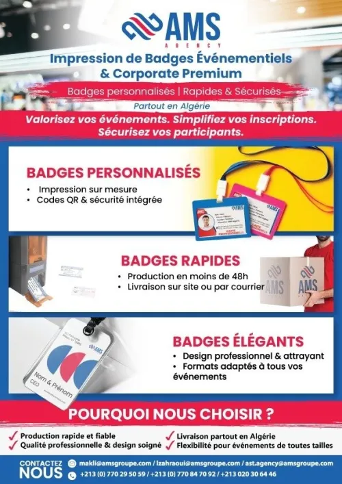 Impressions de badges pour evenements corporate premium