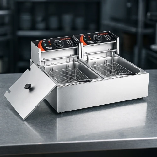 Friteuse double bacs professionnel