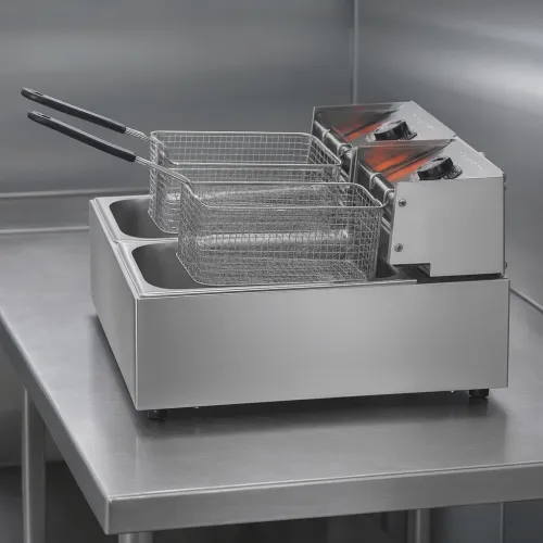Friteuse double bacs professionnel