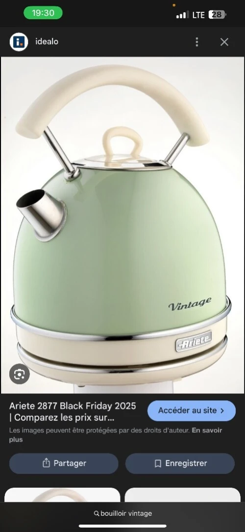 Bouilloire vintage