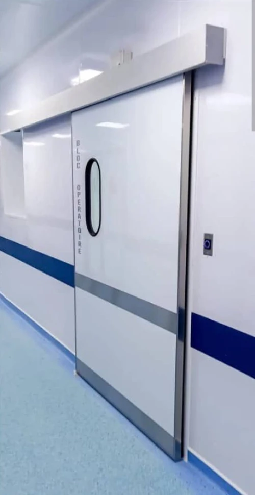 Porte coulissante hermétique médicale pour bloc opératoire - ابواب مستشفيات طبية خاص بغرف العمليات
