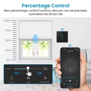 Interrupteur tactile wifi volet roulant Tuya