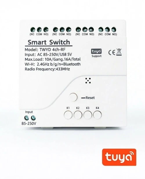 Module Intelligent 4 Sorties Tuya