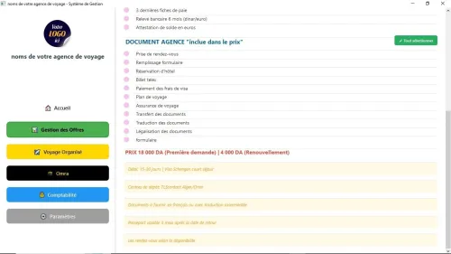  LOGICIEL COMPLET POUR AGENCES DE VOYAGE - RÉVOLUTION 2025  v1.0