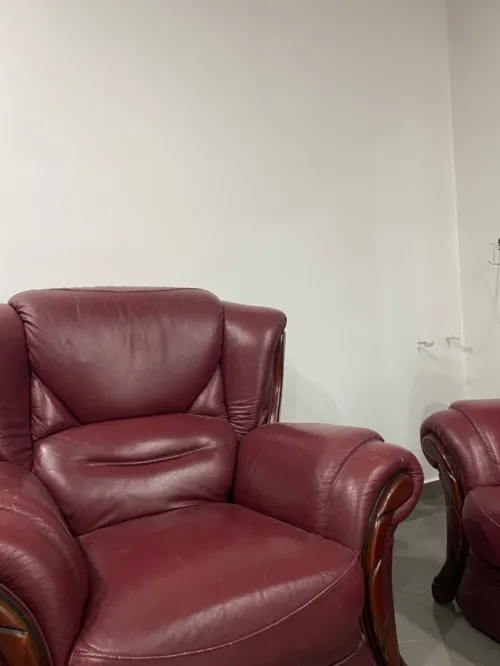 Salon 5 places en vrai cuir 