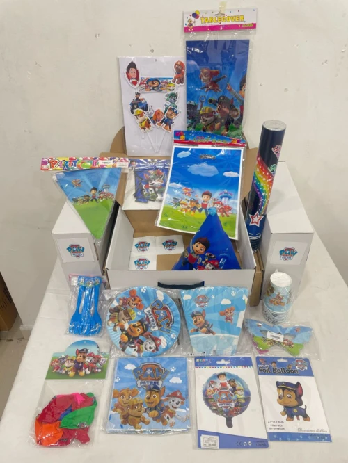Coffret anniversaire theme Paw Patrol alger ديكورات اعياد الميلاد للأطفال 