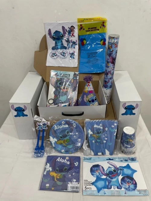Coffret anniversaire stitch bleu