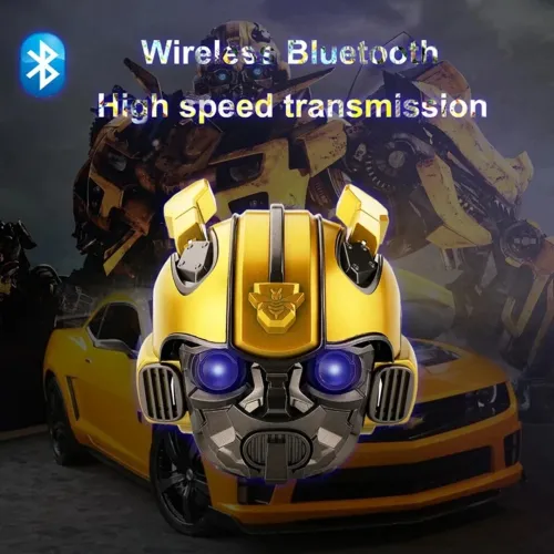 Haut parleur bluetooth sans fil transformer Robot bumblebee marvel baffle