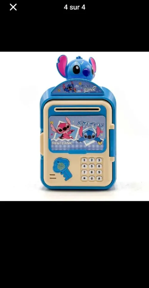 Tirelire électronique stitch coffre fort enfant cadeau anniversaire شحيحة