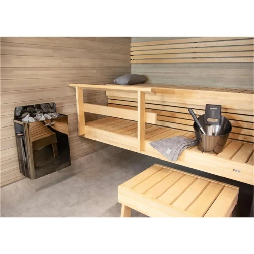 Poêles de sauna éléctrique Harvia The Black Wall Steel SW90 9KW avec ses accéssoires