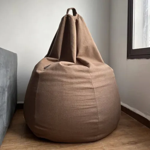 Pouf beanbag Poire Grande Orthopédique pour un Soutien Optimal.