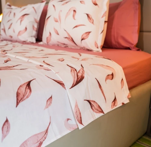 Parures de lit bloomé modernes Tissu 100% coton et durable