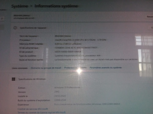 Ordinateur PC Bureau HP elitedesk 800 G2 SFF