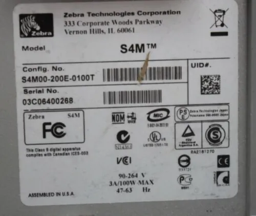 Imprimante ZEBRA S4M-203 DPI (Gros)