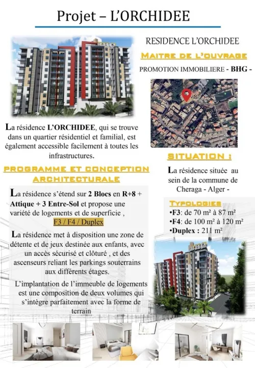 Vente Appartement F4 Alger Cheraga