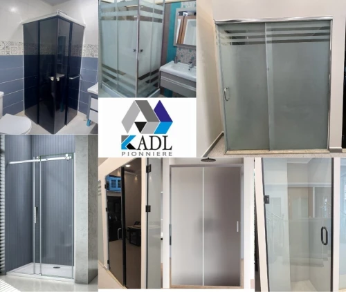cabinet de douche en verre  الحممات الزجاجية