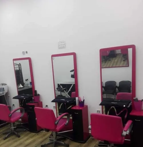 Vent material d'un salon de coiffure 