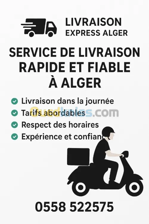 Livreur moto alger