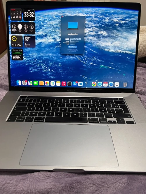 macbook pro 2019 touch bar , empreinte  , 16 pouce