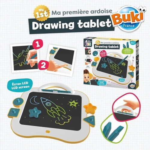 tablette LCD avec stylet double pointe-Buki