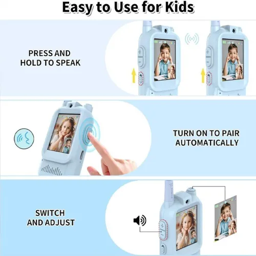 Talkie-walkie vidéo Rechargeable pour enfants