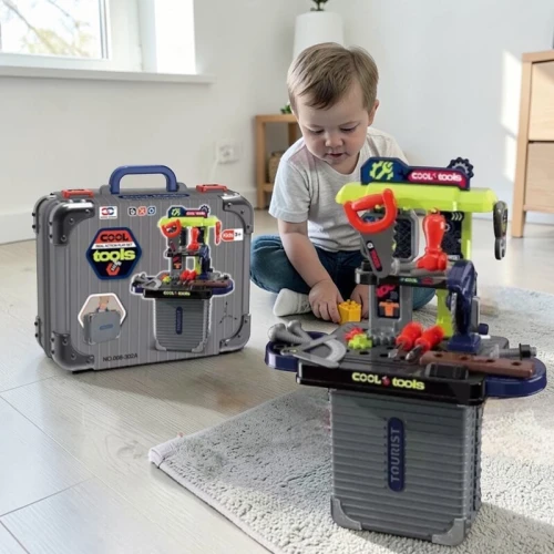 Malette d'Outils pour Enfants  Atelier de Bricolage Portable 3+